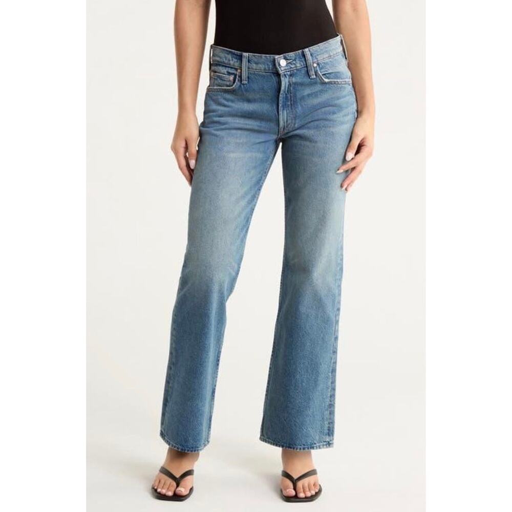 MOTHER Lil Reifler Straight Leg Jeans 33 Early Blue Medium Wash Denim 28.5 - Picture 6 of 16